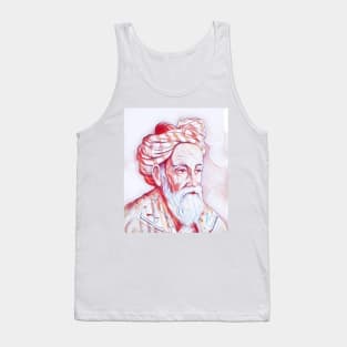 Omar Khayyam Portrait | Omar Khayyam Artwork | Line Art Tank Top